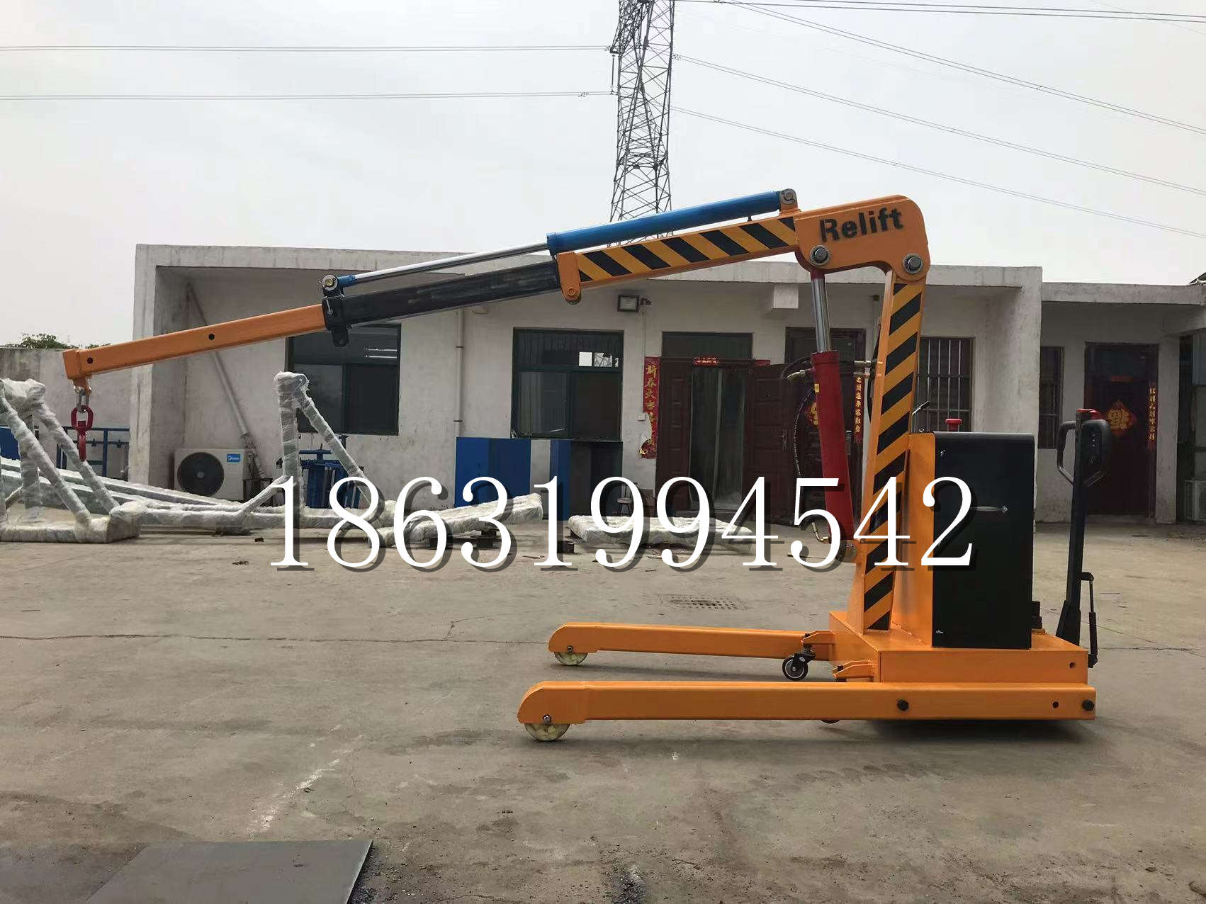 赤城县久征定做3吨三轮随车吊 农用园林绿化移树吊 平板工程用小吊机